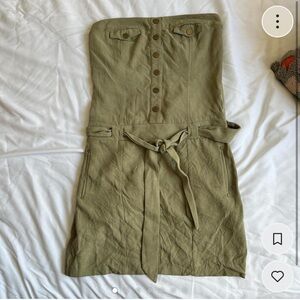 100% Silk BeBe Cargo Tube Dress